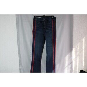 Women's Veronica Beard Denim Jeans Size24 Navy/Red Stripe Boot Cut